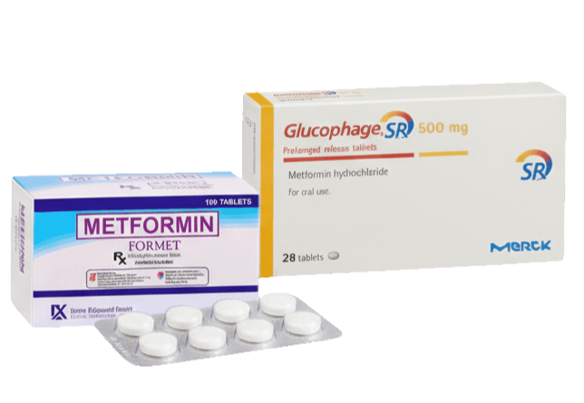 Metformin 500mg tablets — first-line oral Type 2 diabetes medication
