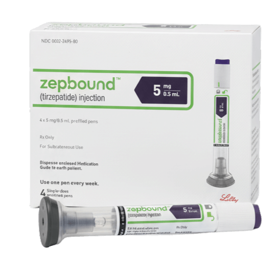 Zepbound tirzepatide dual GIP GLP-1 pre-filled injection pen for weight loss
