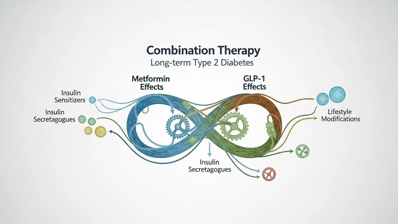 Combination therapy approach in long-term diabetes management