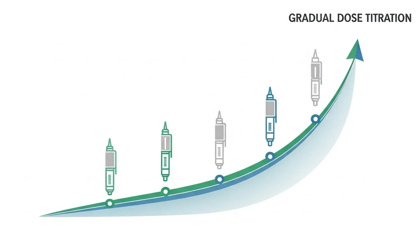 GLP-1 dose titration timeline example